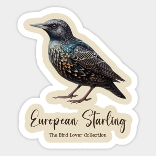 European Starling - The Bird Lover Collection Sticker